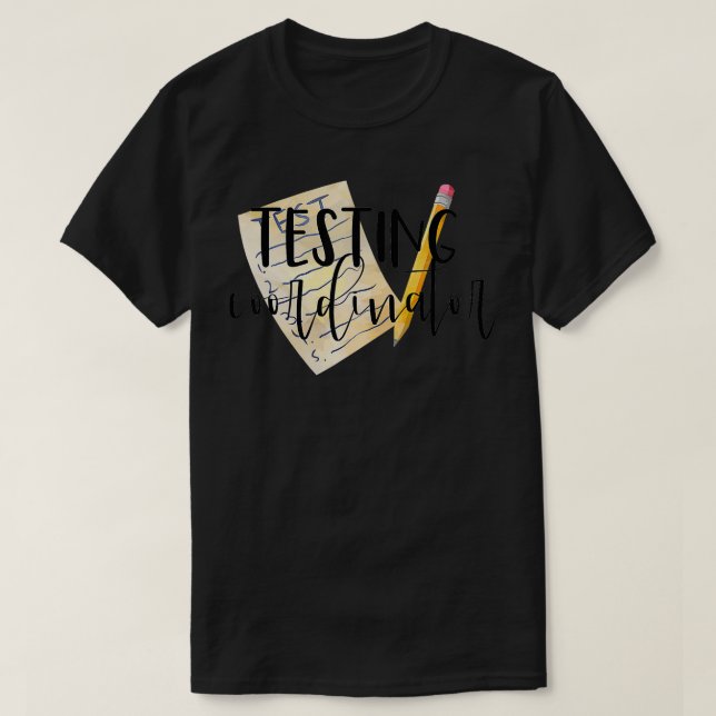 Lehrer für Schulprüfung T-Shirt (Design vorne)