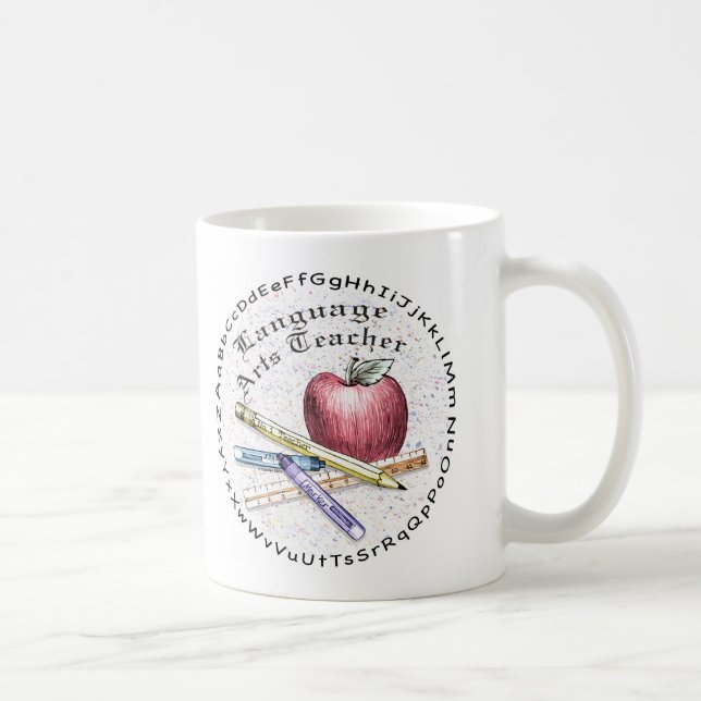 Lehrer für Sprachkunst Tasse (Rechts)