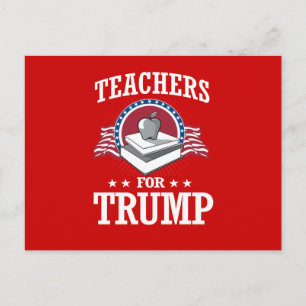 LEHRER FÜR TRUMP POSTKARTE