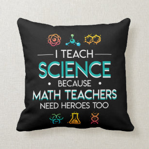 Lehrer für Wissenschaft unterrichten Kissen