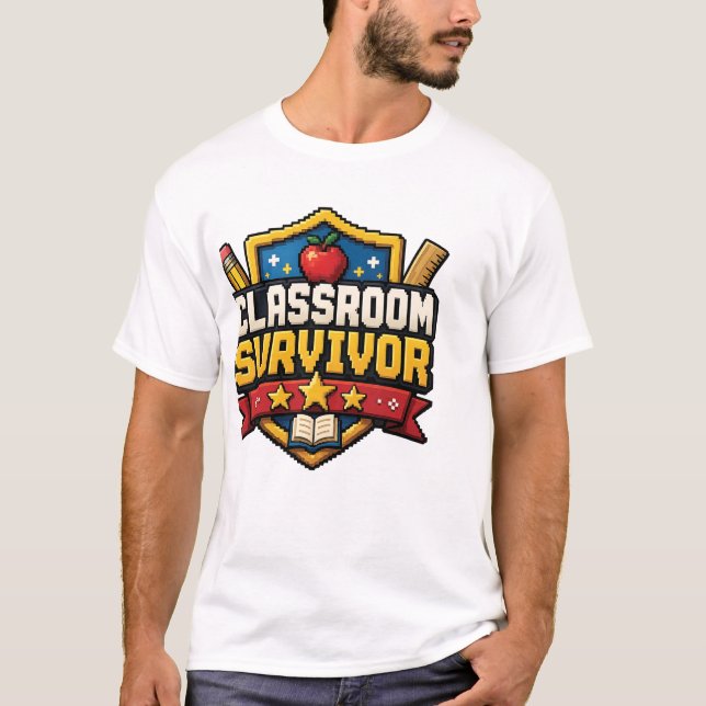 Lehrer-Gaming-Abzeichen T-Shirt (Vorderseite)
