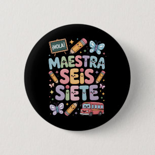 Lehrer Gen Alpha Brainrot 67 Sechs Sieben Maestra Button