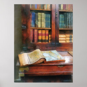 Lehrer - Geografisches Buch Poster