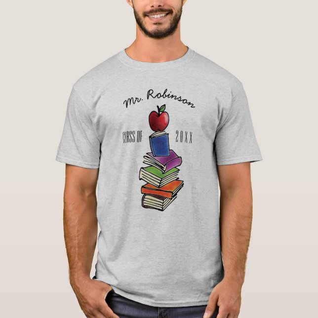 Lehrer-Geschenk von der Klasse Apple mit T-Shirt (Vorderseite)