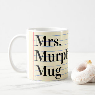 Lehrer Geschenkartikel Buch Stil personalisiert Le Kaffeetasse