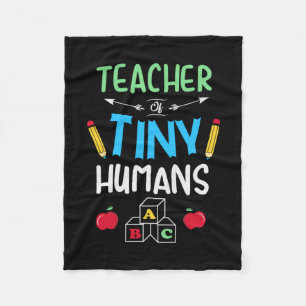 Lehrer Geschenklehrer Tiny Humans Fleecedecke