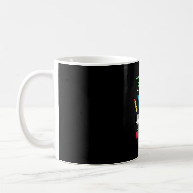 Lehrer Geschenklehrer Tiny Humans Kaffeetasse (Links)