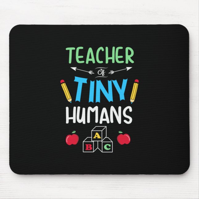 Lehrer Geschenklehrer Tiny Humans Mousepad (Vorne)