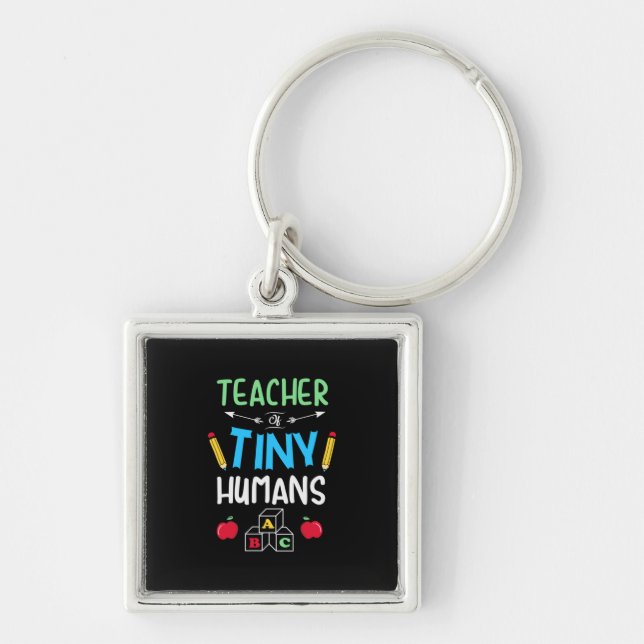 Lehrer Geschenklehrer Tiny Humans Schlüsselanhänger (Vorne)