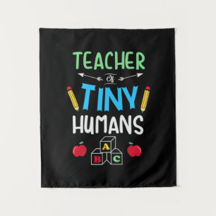 Lehrer Geschenklehrer Tiny Humans Wandteppich