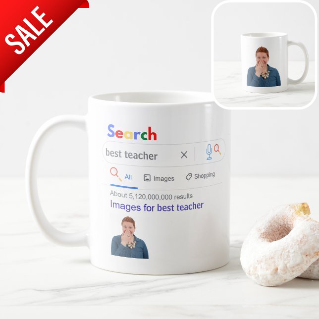 Lehrer gibt Kursmaterial von Kindern für Schulklas Kaffeetasse (Von Creator hochgeladen)