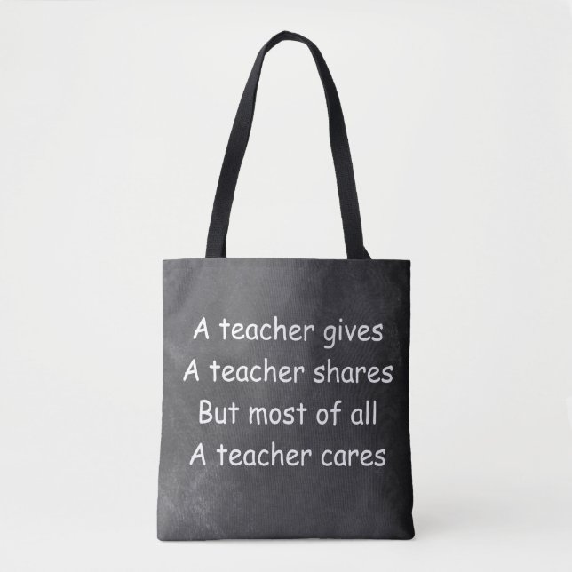 Lehrer gibt Shares Chalkboard Geschenkidee (Vorderseite)