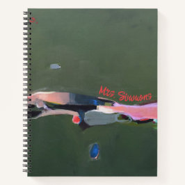 Lehrer Gift Personalisierte Abstrakte Kunstmalerei Notizbuch