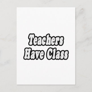 Lehrer haben eine Klasse Postkarte