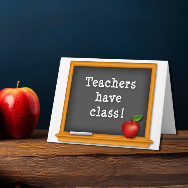 Lehrer haben Klasse! Karte (Show appreciation for your favorite teacher, mentor, tutor, instructor, trainer or coach. )