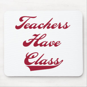 Lehrer haben Klassen-Rot Mousepad