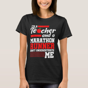 Lehrer Halbmarathon Läufer Laufen Lustig Erstes R T-Shirt