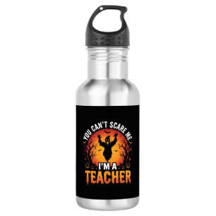 Lehrer Halloween Gruseliger Geist Lehrer Design_1 Edelstahlflasche