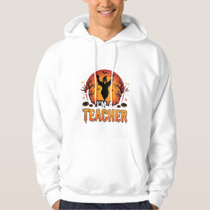 Lehrer Halloween Gruseliger Geist Lehrer Design_1 Hoodie