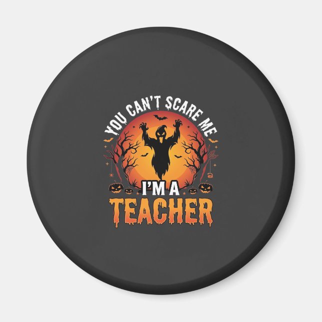 Lehrer Halloween Gruseliger Geist Lehrer Design_1 Magnet (Vorne)