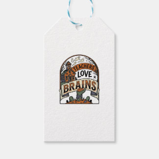 Lehrer Halloween-Shirt Lehrer lieben Gehirne_1 Geschenkanhänger