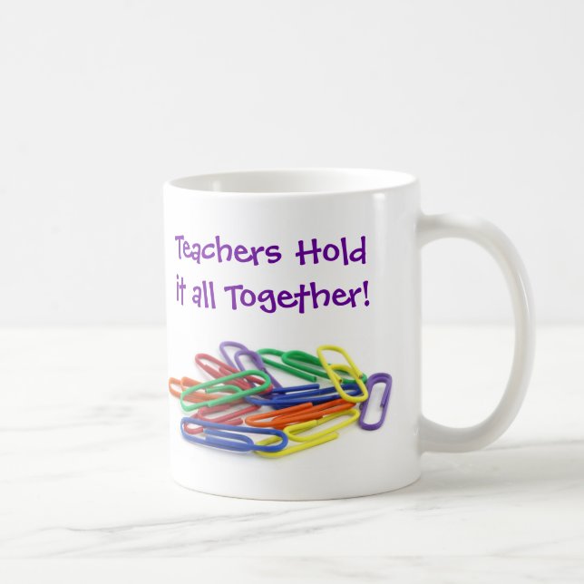 Lehrer halten sie zusammen kaffeetasse (Rechts)