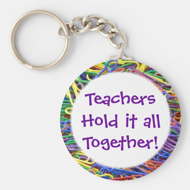 Lehrer halten sie zusammen schlüsselanhänger (Vorne)