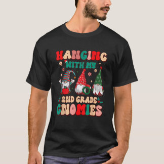 Lehrer hängt mit meinen Gnomies 2. Klasse Weihnach T-Shirt