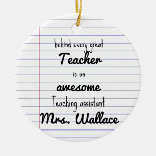 Lehrer Hilfe Tasche Lehrassistent TA Keramik Ornament