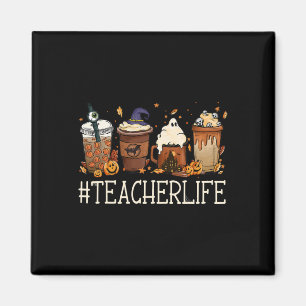 Lehrer Horror Herbst Kaffee Gruselig Halloween Kür Magnet