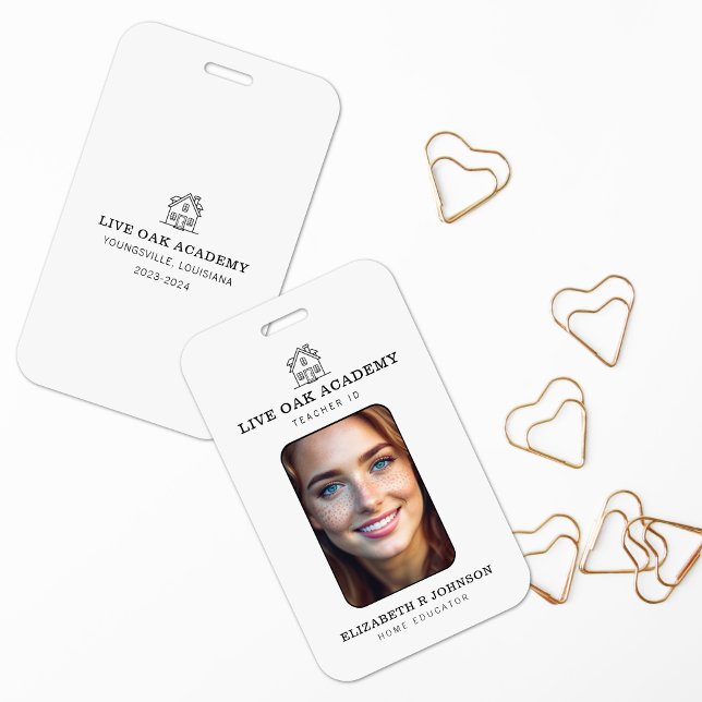 Lehrer-ID-Abzeichen | MINIMALISTISCH Ausweis (Von Creator hochgeladen)