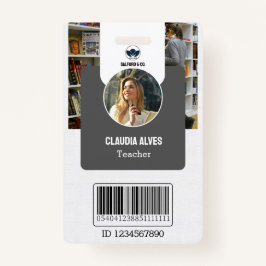 Lehrer-ID-Karte | Graue Collage School ID Card Ausweis