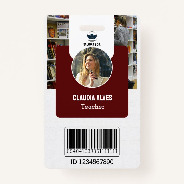 Lehrer-ID-Karte | Navy Collage School ID Card Ausweis (Vorderseite)