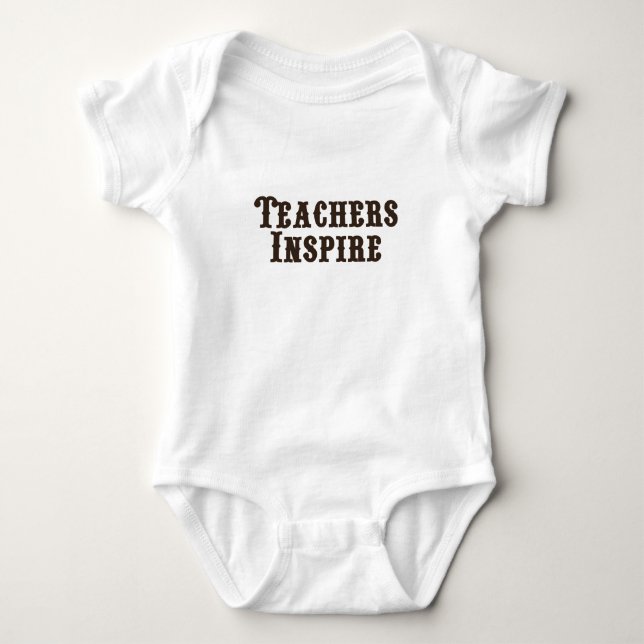 Lehrer inspirieren baby strampler (Vorderseite)