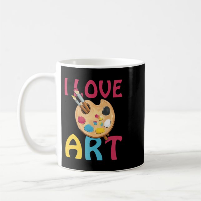 Lehrer Job Art Lehrer Maler Malerei Zeichn Kaffeetasse (Links)