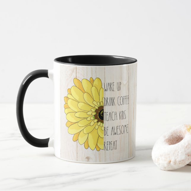 Lehrer-Kaffee-Tasse Tasse (Mit Donut)