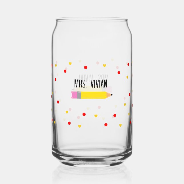 Lehrer kann Geschenk für Lehrer glassen Dosenglas (Vorderseite)