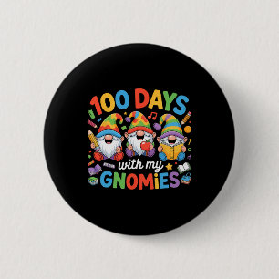Lehrer Kinder Gnom 100 Schultage Button