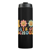 Lehrer Kinder Retro Groovy 100 Tage 0f Schule