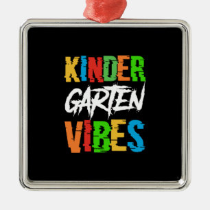 Lehrer Kindergarten Vibes Ornament Aus Metall