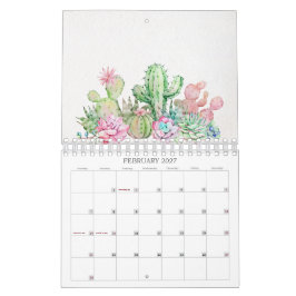 Lehrer-Klassenzimmer-Kaktus-Planer und -Kalender Kalender