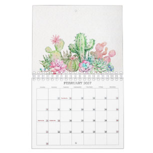 Lehrer-Klassenzimmer-Kaktus-Planer und -Kalender  Kalender