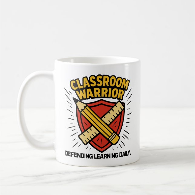 Lehrer - Klassenzimmer Krieger  Kaffeetasse (Links)