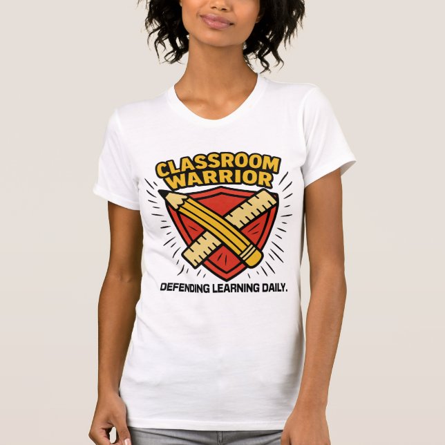 Lehrer - Klassenzimmer Krieger  T-Shirt (Vorderseite)