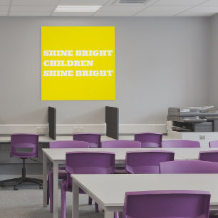 Lehrer-Klassenzimmer Positive Bestätigung Poster