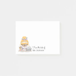 Lehrer-klebrige Anmerkungen blond Post-it Klebezettel