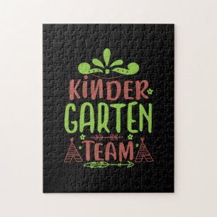 Lehrer Kunst Kindergarten Team Puzzle