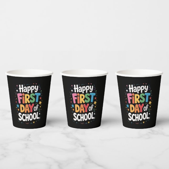 Lehrer Lebensgeschenk zum ersten Schultag Pappbecher (Multi)