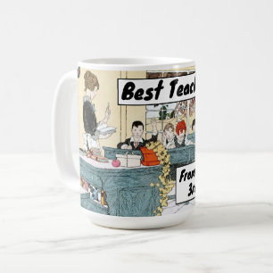 Lehrer Lehrende Schüler im Jahr 1923 Klassenzimmer Kaffeetasse