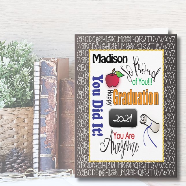 Lehrer Lehrer Abschluss Moderne Glückwünsche Karte (Von Creator hochgeladen)